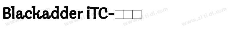 Blackadder ITC字体转换